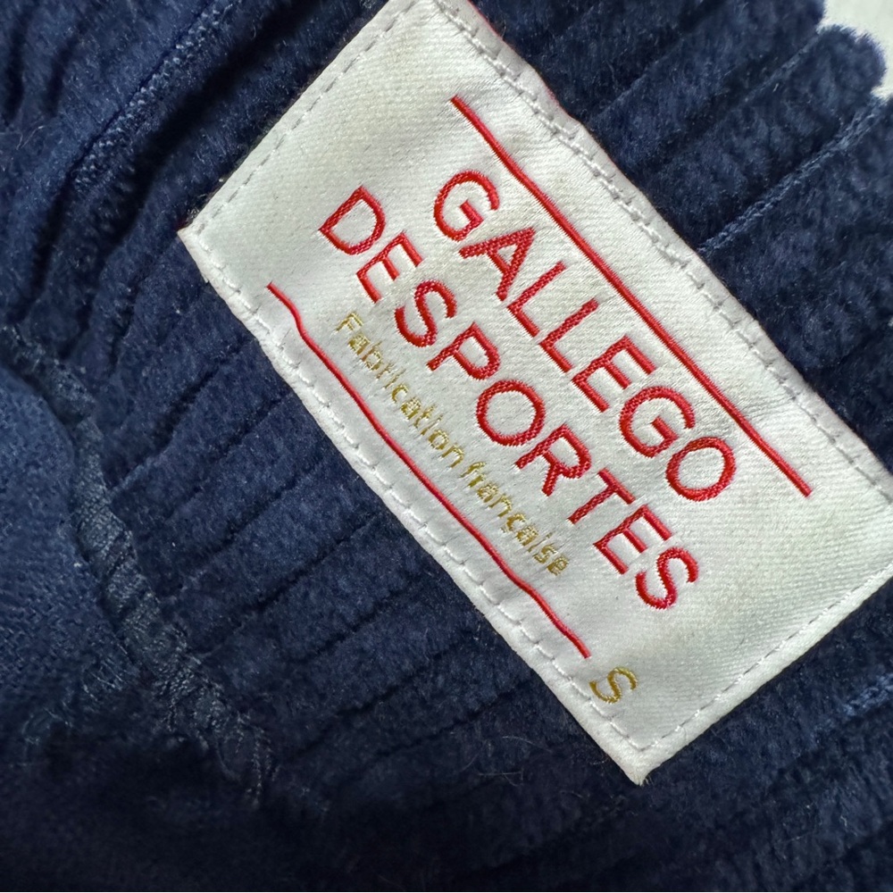 GALLEGO DESPORTES sz S Jane Corduroy pants in navy - Picture 8 of 12